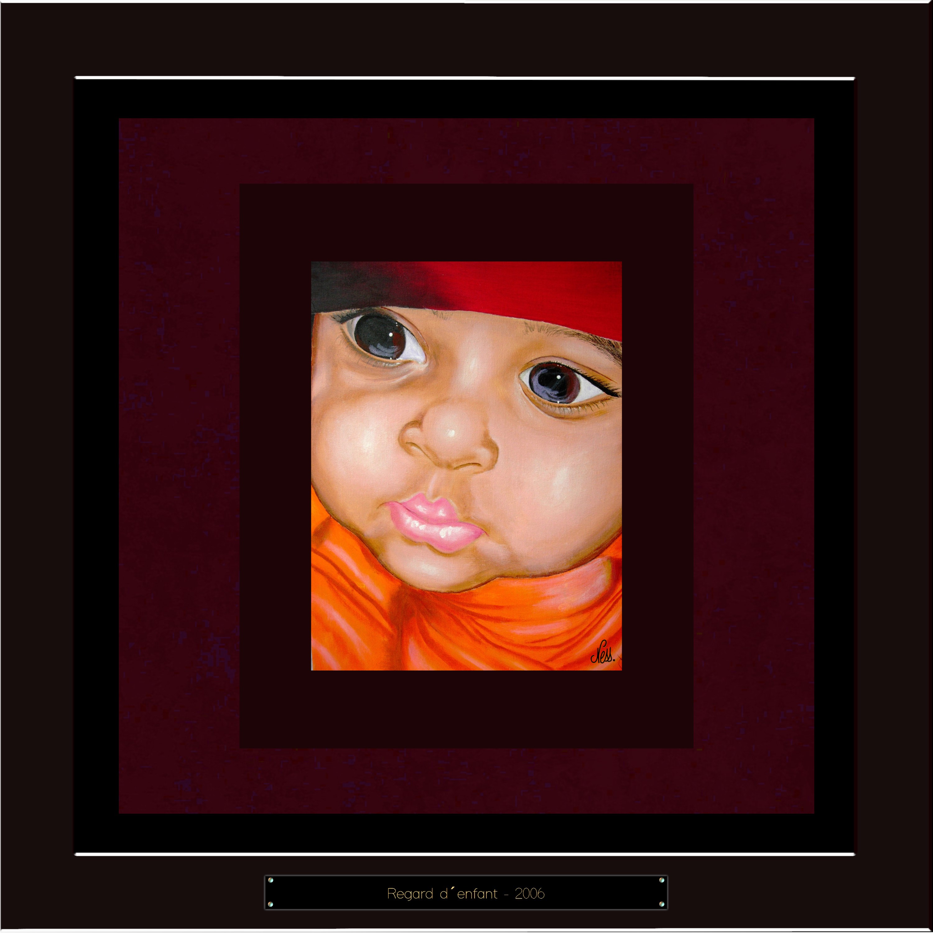 Peinture/Regard d'enfant